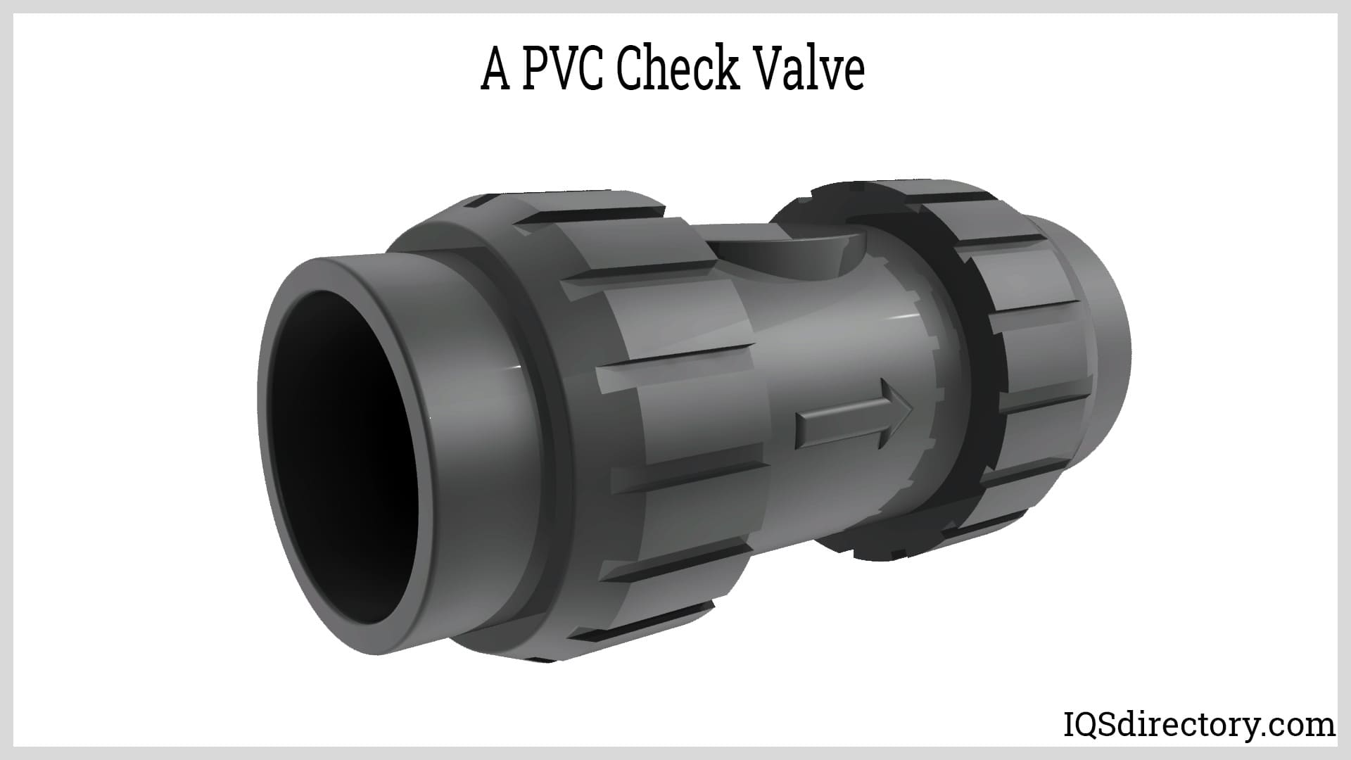A PVC Check Valve